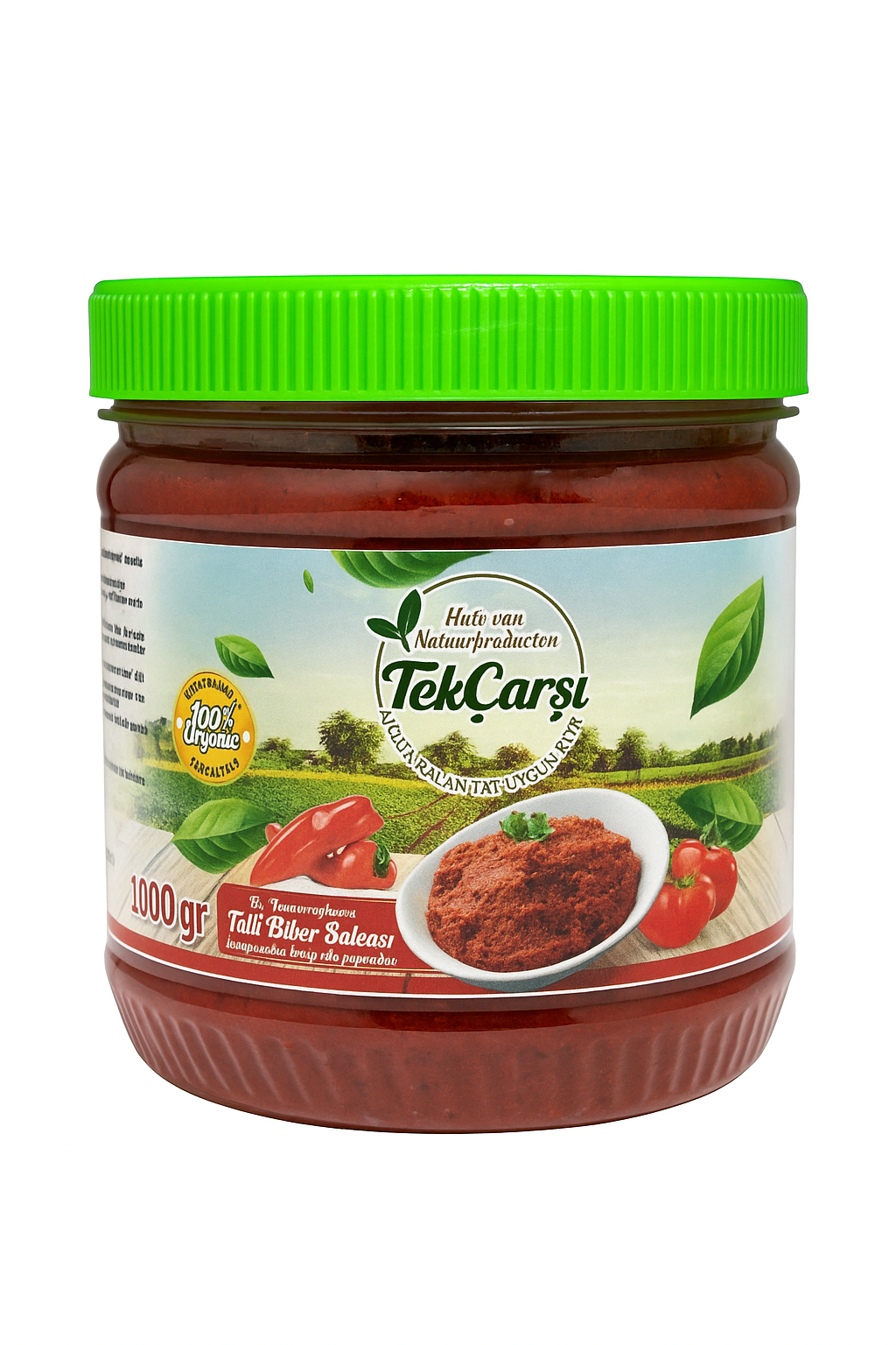 Antep Ev Yapımı Tatlı Biber Salçası 1000gr. (Gün Kurusu)