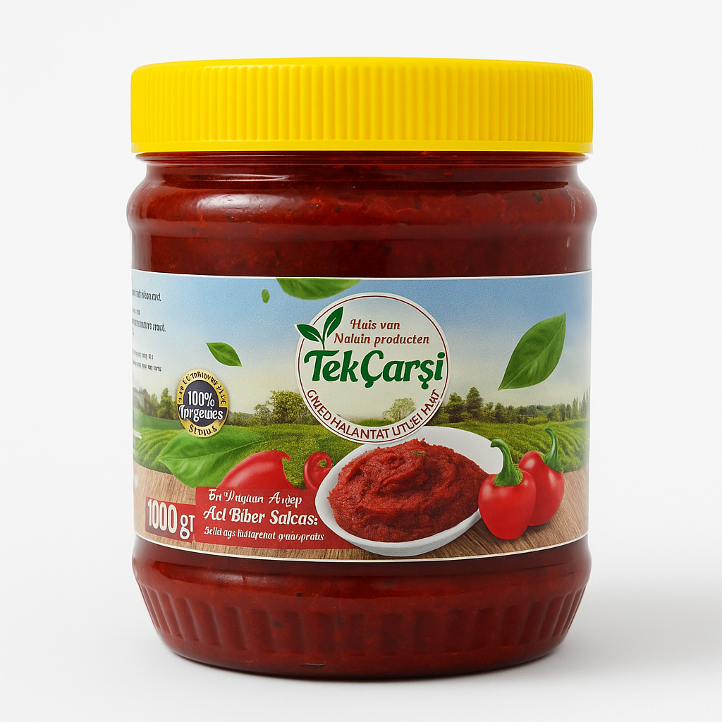 Antep Ev Yapımı Acı Biber Salçası 1000gr (Gün Kurusu)