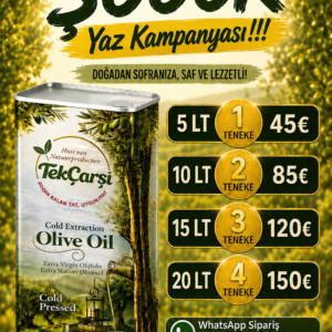 Soğuk Sıkım Extra Virgin Zeytinyağı