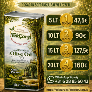Soğuk Sıkım Extra Virgin Zeytinyağı