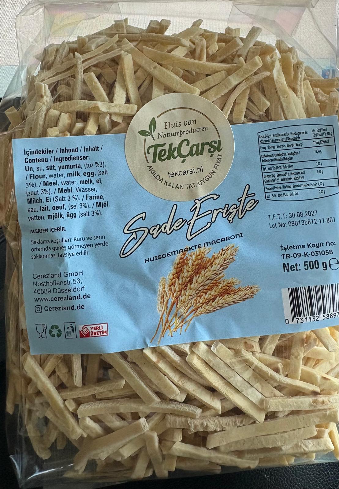 Sade Köy Yumurtalı Erişte 500g