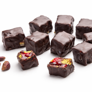 Çikolata Kaplı Narlı Antep Fıstıklı Duble Lokum