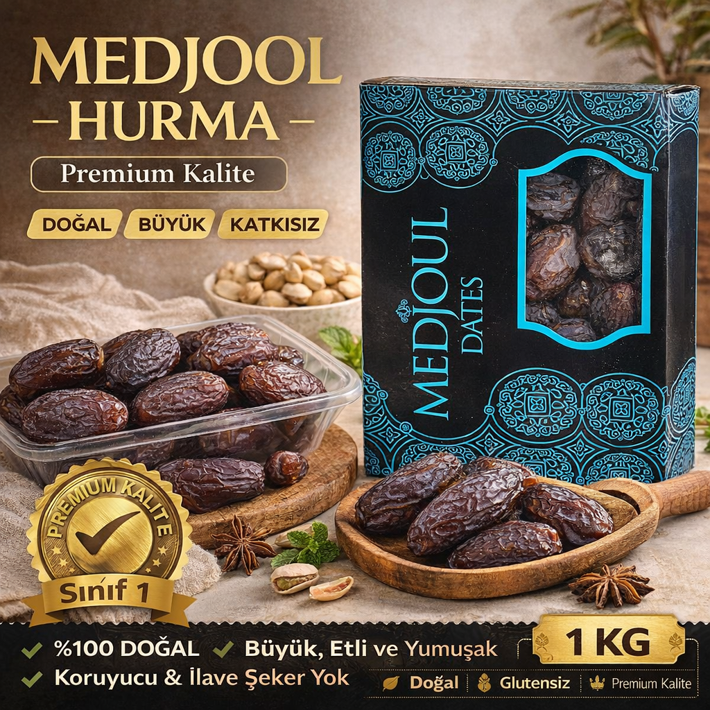 Medjoul Hurma – Premium Kalite - 1Kg