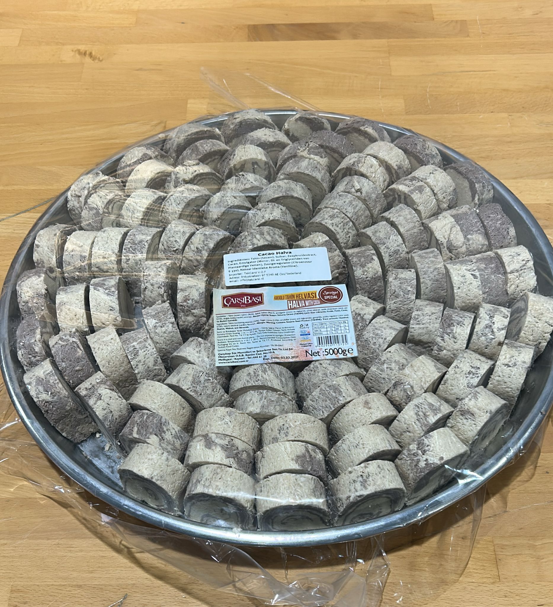 Özel Dilim Kakaolu Tahin Helva -5kg