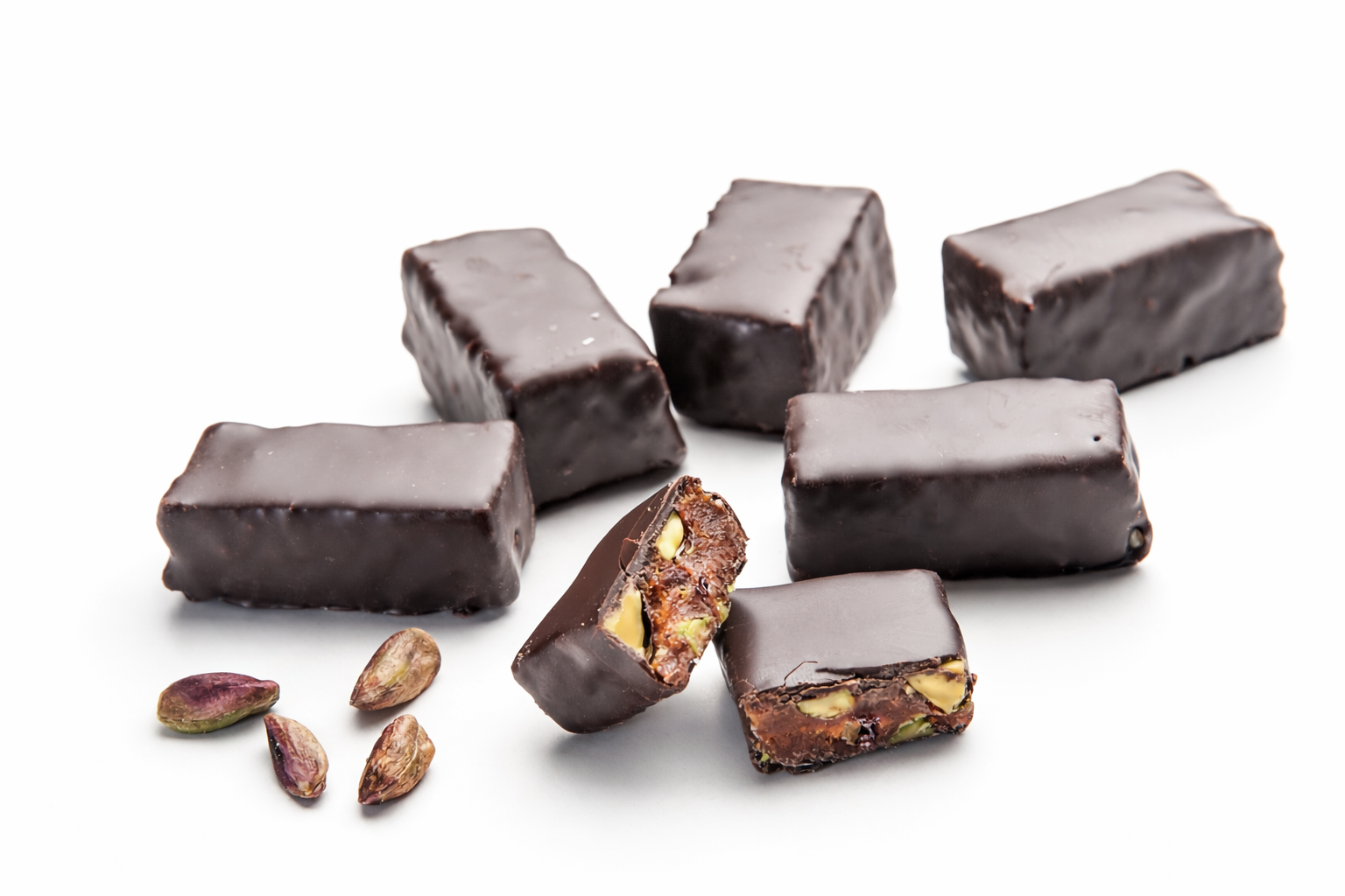 Çikolata Kaplı Antep Fıstıklı Dilim Cezerye