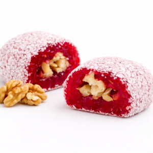 Hindistan Cevizi Kaplı Cevizli Nar Aromalı Lokum