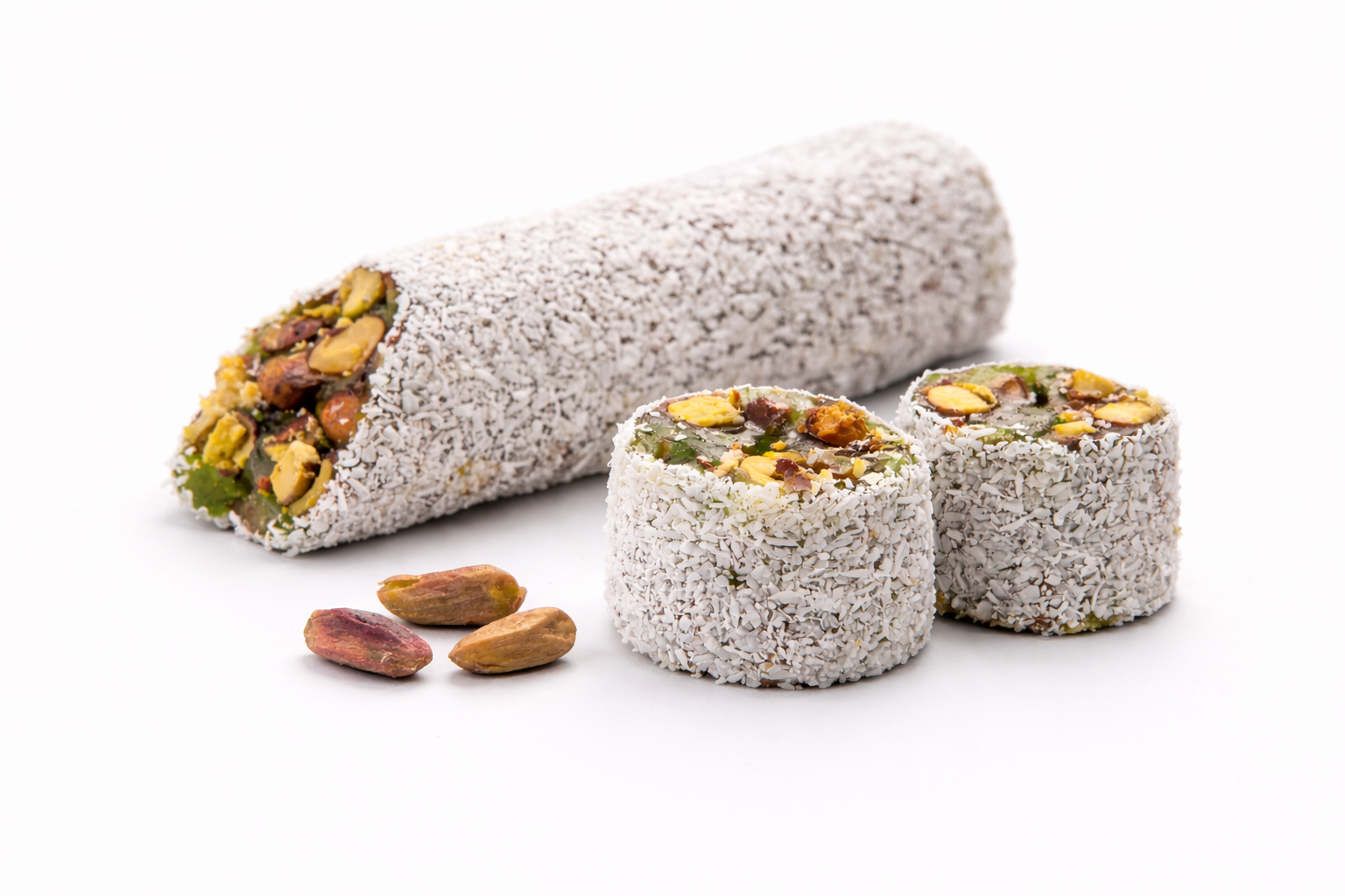 Hindistan Cevizli Elma Aromalı Antep Fıstıklı Şerit - 900gr