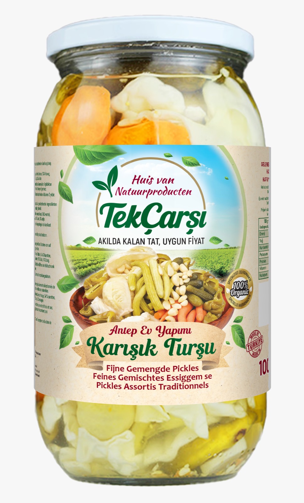 Antep Ev Yapımı Karışık Sebze Turşusu 1kg - Görsel 3