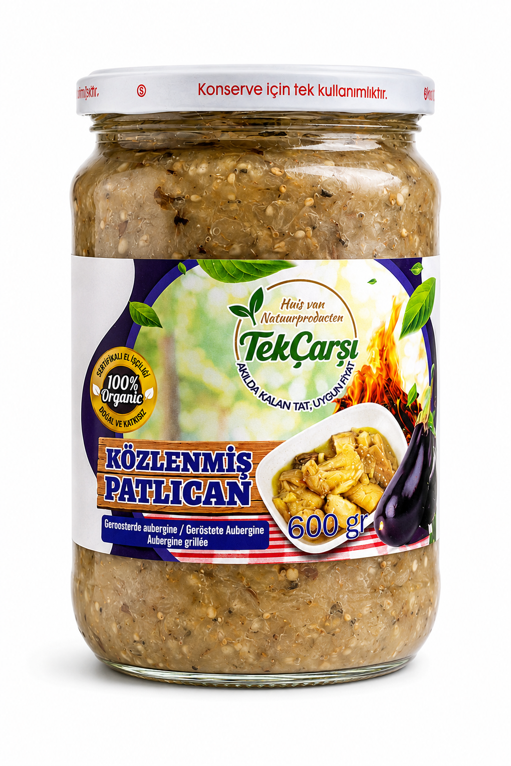 Odun Ateşinde Közlenmiş Patlıcan 500g