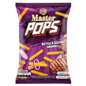 Master Pops Biftek&Sogan Aromali Misir Cipsi (90gr X 16)